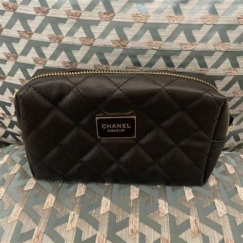 chanel makeup bag blue|chanel makeup bag price.